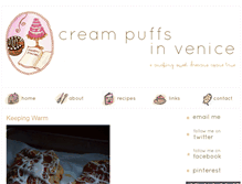 Tablet Screenshot of creampuffsinvenice.ca